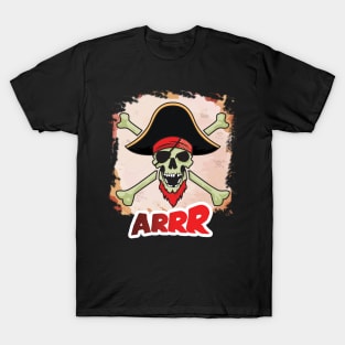 'Crossbones and Skull Arr Pirate' Awesome Pirate Gift T-Shirt